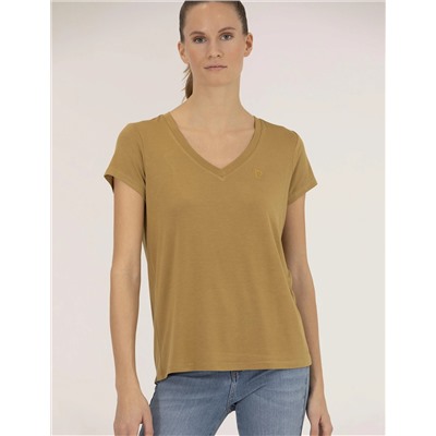 Yeşil Comfort Fit V Yaka Basic Tişört