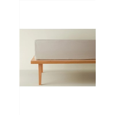 English Home Novella Premium Soft Cotton Çift Kişilik Lastikli Çarşaf 160x200 Cm Bej TYCY8JPEGN169662574288332