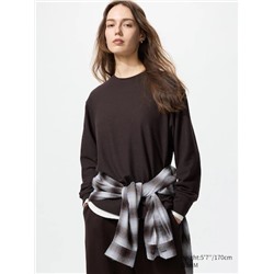 Soft Knit Fleece Crew Neck T-Shirt