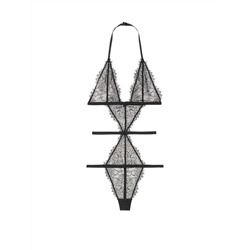 VERY SEXY Strappy Eyelash Lace Teddy