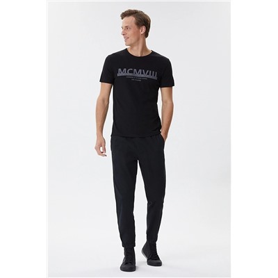 Lee Cooper Evans Erkek O Yaka T-shırt Siyah 107-222LCM242071