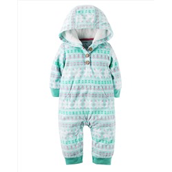 Hooded Fleece Jumpsuit