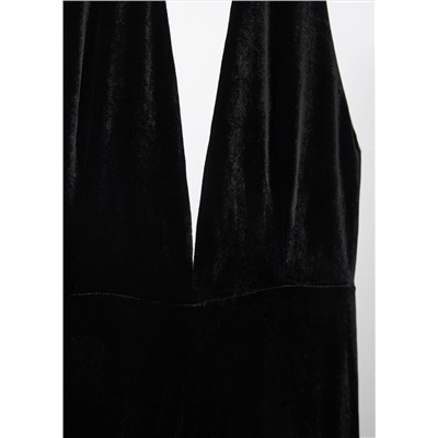 Mono terciopelo cuello halter