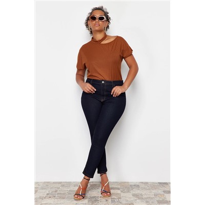 Koyu Mavi Estra Esnek Skinny Jeans TBBSS24CJ00006