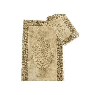 Çeyiz Diyarı Damaks Havlu 2li Banyo Paspası Hardal CD123655
