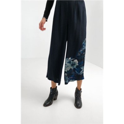 Pantalón culotte floral