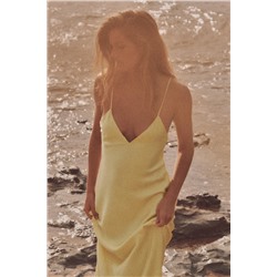 SATIN MIDI DRESS