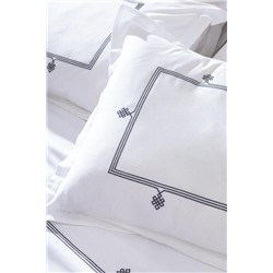 Lilas Çift Kişilik Nakışlı Nevresim Takımı - Saten