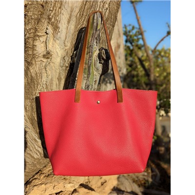 AVARCA MENORQUINA · 4393 · rojo+Pelle - Shopper piel (710) rojo АКЦИЯ