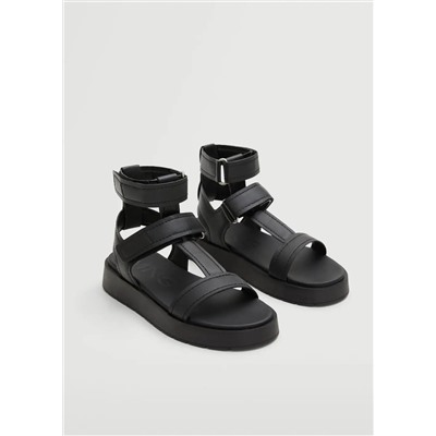 Sandalia tiras plataforma  -  Mujer | MANGO OUTLET Melilla