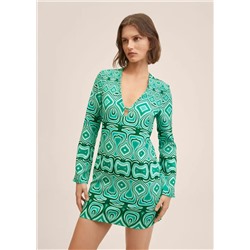 Vestido estampado retro -  Mujer | MANGO OUTLET España