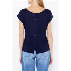 Camiseta de lino Azul marino