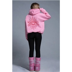 KeywestGöz Baskılı 3 İplik Sweatshirt -şardonlu Kalın 3 İp