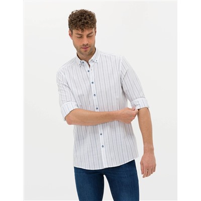 Koyu Mavi Regular Fit Uzun Kollu Gömlek