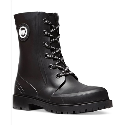 MICHAEL Michael Kors Women's Montaigne Lug Sole Lace-Up Rain Boots
