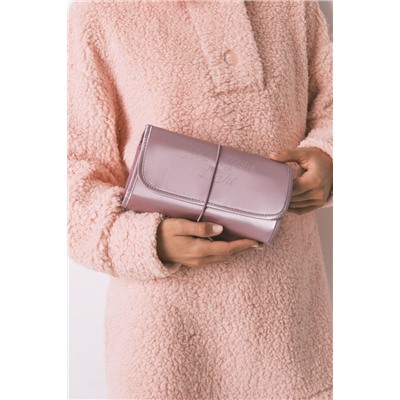Neceser mediano percha satinado rosa