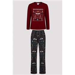 Penti Hogwarts Bordo Pantolon Pijama Takımı - Harry Potter Koleksiyonu PNE0M17423SK-BR11