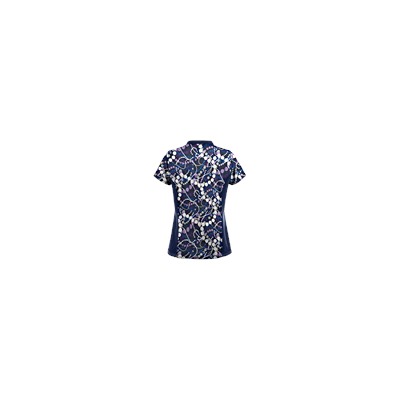 UA Mardi Gras Navy Print Scrub Top