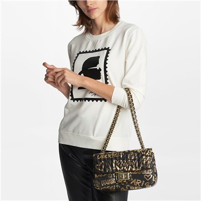 AGYNESS GRAFITTI SHOULDER BAG
