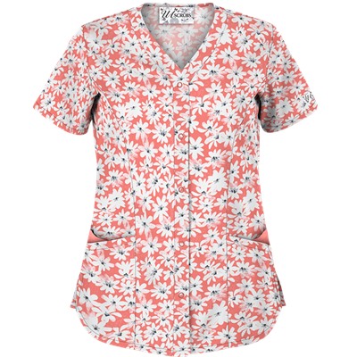 UA Daisy Mae Petunia Scrub Top