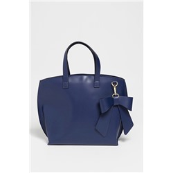 Bolso de piel Mini Lila Azul