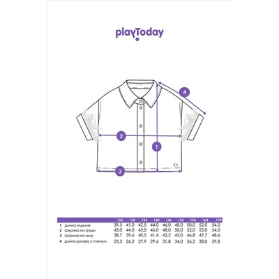 Блуза PLAYTODAY, 1124556