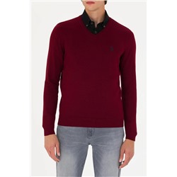 Erkek Bordo Basic Kazak