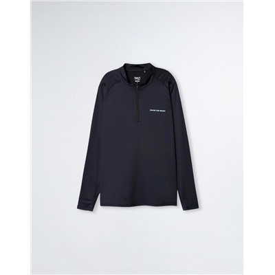 Long Sleeve Sports T-shirt, Men, Dark Blue