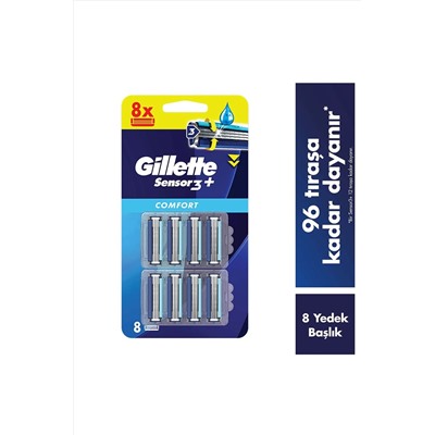 Gillette, Sensor3+ Comfort 8'li Yedek Bıçak Başlığı