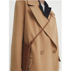 Abrigo cruzado confort mezcla lana