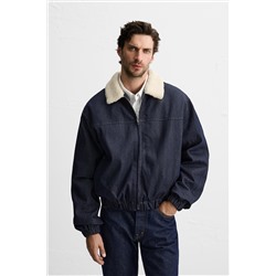CAZADORA DENIM COMBINADA