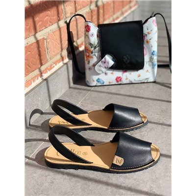 Ab.Zapatos 320 · negro+Vera pelle flores АКЦИЯ