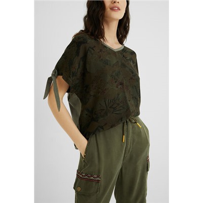 Camiseta tropical lazos