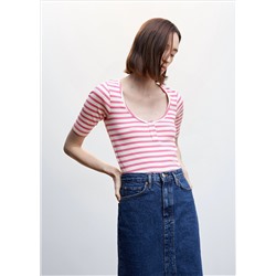 Camiseta rayas canalé