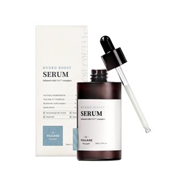 VILLAGE 11 FACTORY HYDRO BOOST SERUM Увлажняющая сыворотка для лица с гиалуроновой кислотой и гидролизованным эфиром жожоба 50мл