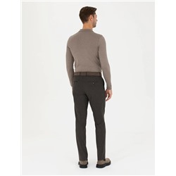 Kahverengi Slim Fit Kumaş Pantolon