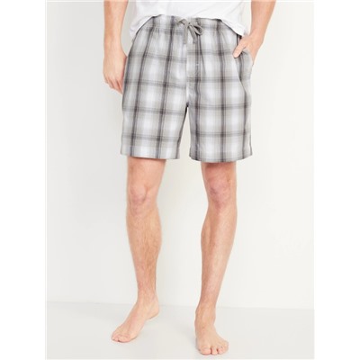 Soft-Washed Poplin Pajama Shorts for Men