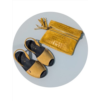 КОМБО Ab.Zapatos • 3106-8 • amarillo + AB.Z · Pelle · 22-07 COCO amarillo АКЦИЯ
