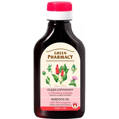 Greenpharmacy Репейное масло для волос с красным перцем 100 мл