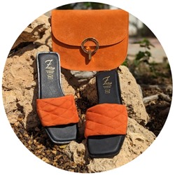 Ab.Zapatos 3420 MANDARINA+AB.Z PELLE Djuli ser (410) naranja АКЦИЯ