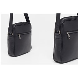 Bandolera de piel Negro