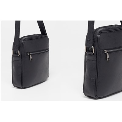 Bandolera de piel Negro