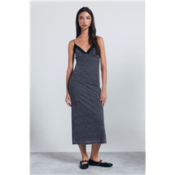 Vestido midi lencero