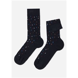 Kurze Herren-Baumwollsocken mit Muster