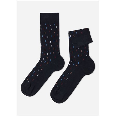 Kurze Herren-Baumwollsocken mit Muster