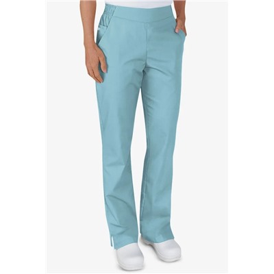 Butter-Soft STRETCH Women's 2-Pocket Flat Front with Back Elastic Scrub Pants