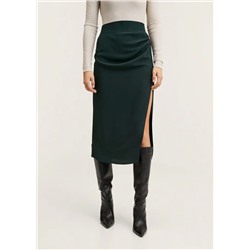 Falda midi abertura -  Mujer | MANGO OUTLET Melilla