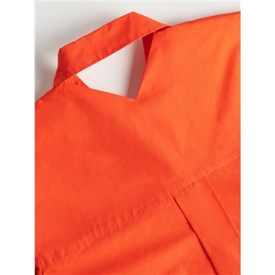 Oversize-Hemdbluse aus Baumwolle
