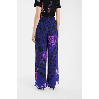 Pantalón pata ancha flores