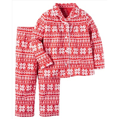 2-Piece Fleece Christmas PJs